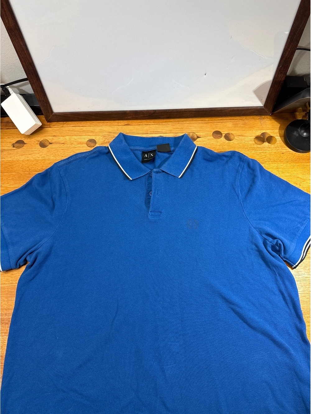 Armani Exchange Men's Blue Polo Shirt Size XL